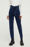 Answear Lab jeansi PREMIUM DENIM femei, culoarea albastru marin