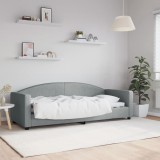 Cumpara ieftin Cadru de pat, gri deschis, 80x200 cm, material textil