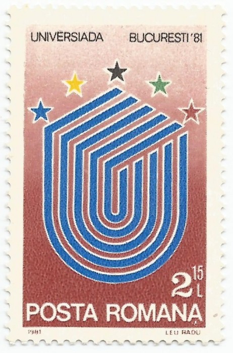 Rom&acirc;nia, LP 1036/1981, Universiada &#039;91, eroare 3, MNH