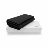 Cumpara ieftin Portofel Dama Luxury din Piele Naturala negru, Compartimentare Dubla 2 in 1, Portcard, Compartiment Bancnote, Monede si Documente, Magrot 26027