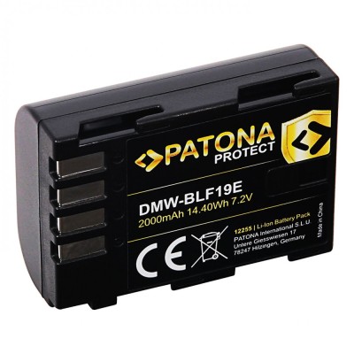 Acumulator Patona Protect DMW-BLF19 2000mAh replace Panasonic DMC-GH3 GH4 GH5-12255 foto