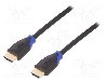 Cablu HDMI - HDMI, din ambele par&#355;i, HDMI mufa, 3m, {{Culoare izola&#355;ie}}, LOGILINK - CH0063