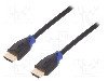 Cablu HDMI - HDMI, din ambele par&amp;#355;i, HDMI mufa, 3m, {{Culoare izola&amp;#355;ie}}, LOGILINK - CH0063