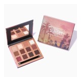 Trusa 12 farduri de ochi Focallure Sunset Eyeshadow Palette