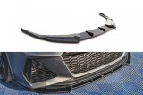 Spoiler Maxton Design versiunea 1 potrivit pentru bara frontala RS6, RS7 a Audi RS6, RS7 C8 2019-2023, lac negru Performance AutoTuning
