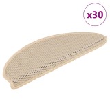 Covorașe scară autoadezive aspect sisal 30 buc 65x21x4cm Berber