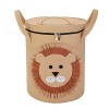 Cutie de depozitare 2in1, flippy, impermeabila, covor pentru jucarii si lego 150cm, capacitate mare, cu manere, cu sfori, inaltime 40cm, model leu, ma