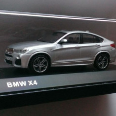 Macheta BMW X4 2015 silver - Herpa 1/43 editie de reprezentanta