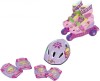 Role Copii Reglabile Saica Dora 35-38, Protectii, Casca, Ghiozdan, Roti PVC, Sina Plastic