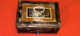 CUTIE METALICA - CASETA DE VALORI VINTAGE CU CHEIE