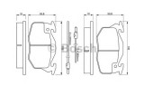 Set placute frana,frana disc PEUGEOT 306 Hatchback (7A, 7C, N3, N5) (1993 - 2003) BOSCH 0 986 460 983