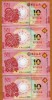 !!! MACAO - LOT 4 x 10 PATACAS 2022 & 2023 - UNC/ ANUL TIGRULUI & ANUL IEPURELUI