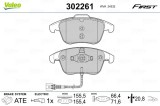 VALEO 302261 FIRST set placute frana,frana disc