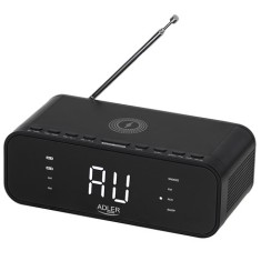 RADIO CU CEAS INCARCARE WIRELESS AD 1192 NEGRU ADLER AD1192B