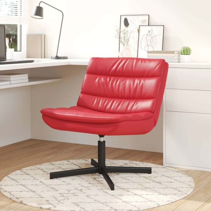 Scaun pivotant Roșu 63 x 75 x 76 cm Piele artificială