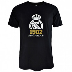 Real Madrid tricou de bărbați Crest black - S