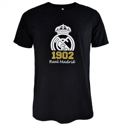 Real Madrid tricou de bărbați Crest black - M foto