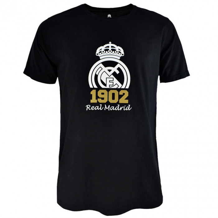 Real Madrid tricou de bărbați Crest black - M