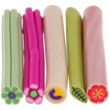 Cumpara ieftin Bețe decorative fimo - floare, 5buc