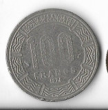 Moneda 100 francs 1975 - Congo