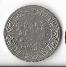 Moneda 100 francs 1975 - Congo foto