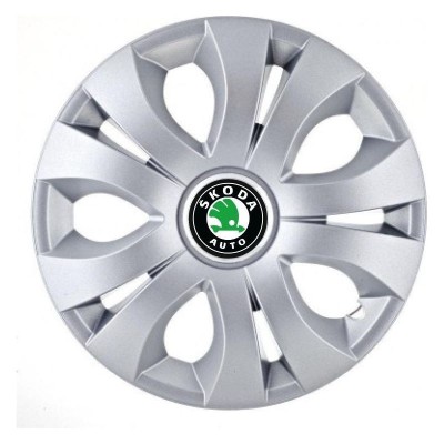 Set 4 Capace Roti Autohelix MSA&amp;reg; potrivite jantelor de 14 inch, Compatibil Cu Skoda, model Top Gray foto