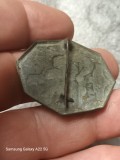 WW1 Austro-Ungaria și Field Cap Insigna 1915 I. Armee Weihnachten im Felde, insigna șapcă de Crăciun al Armatei I pe c&acirc;mpul de luptă