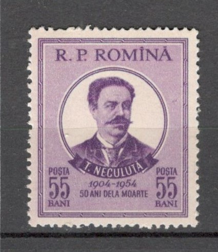Romania.1954 50 ani moarte T.Neculuta-scriitor XR.299