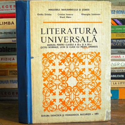 Literatura Universală, Manual pentru clasele a XI-a și a XII-a - Ovidiu Dr&amp;icirc;mba foto