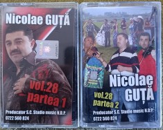 Nicolae Guță volumul 28 , 2 casete sigilate cu muzică de petrecere și manele