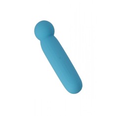 Vibrator Wand LustTree FairyGasm, 10 Moduri Vibratii, USB, Albastru, 14.2 cm