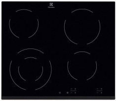 Plita incorporabila Electrolux EHF6241FOK, Electric, 4 Zone, Sticla neagra foto