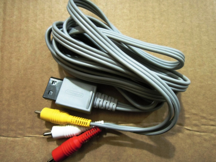 Cablu RCA Wii, original Nintendo