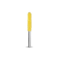 Biax sculptura lemn SABURR - Cap cilindric rotund 3,2 mm, tija 3,2mm, Granulatie Saburr FINA - GALBENA