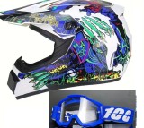 Cumpara ieftin Casca Moto Atv Cross Enduro Downhill + Ochelari 100% ,marimi disponibile S,M