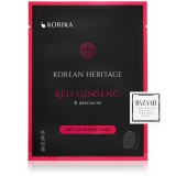 KORIKA Korean Heritage Red Ginseng &amp; Adenosine Anti-aging Sheet Mask mască facială de p&acirc;nză cu efect anti-rid 25 g