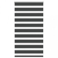 vidaXL Jaluzea tip zebra neagră lățime țesătură 85,9 cm poliester