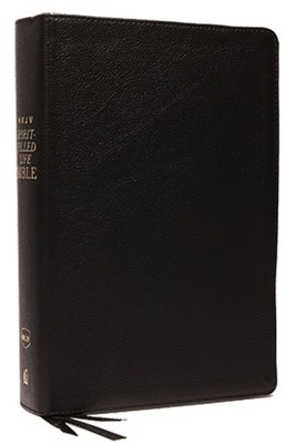NKJV, Spirit-Filled Life Bible, Third Edition, Genuine Leather, Black Indexed, Red Letter Edition, Comfort Print: Kingdom Equipping Through the Power foto