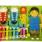 Placa din lemn multifunctional 5 in 1 Montessori