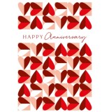 Felicitare - Happy Anniversary Hearts | The Art File