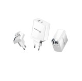 Cumpara ieftin Incarcator telefon pliabil EU US Konfulon C75, alb, GaN PD 65W Fast Charge