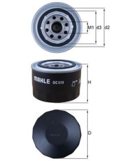 MAHLE OC 570 Filtru ulei