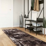 vidaXL Covor Runner MARSA Negru 80 x 400 cm Poliester și PVC 42023378