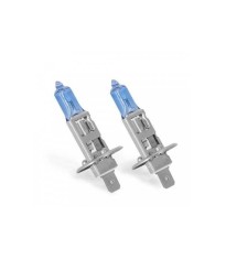 Set de 2 becuri Halogen H1 55W +50% Alb Xenon 12V Carguard foto