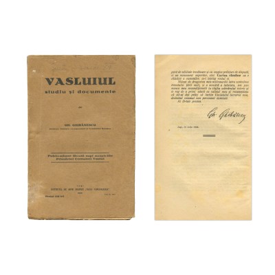 Gh. Ghibănescu, Vasluiul. Studiu și documente, 1926 foto