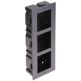 Rama montaj ingropat, 3 module, pentru Interfon modular - HIKVISION DS-KD-ACF3