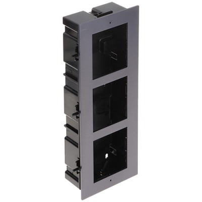 Rama montaj ingropat, 3 module, pentru Interfon modular - HIKVISION DS-KD-ACF3 foto
