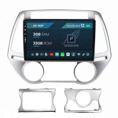 Navigatie Hyundai I20 (2012-2014), Android 12, P-Octacore 2GB RAM + 32GB ROM, 9 Inch - AD-BGP9002+AD-BGRKIT218 foto