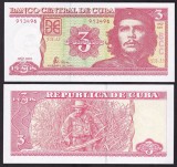 CUBA █ bancnota █ 3 Pesos █ 2004 █ P-127a █ UNC █