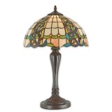 Lampa mare Tiffany din bronz cu decoratiuni colorate TA-130